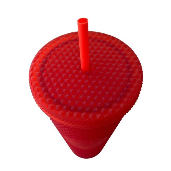 Starbucks 2020 Matte Red Studded Holiday Tumbler 24 Oz New - Picture 2 of 3